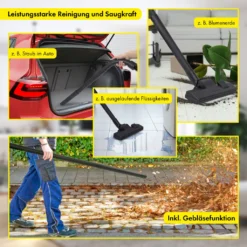 Clatronic Nass Trockensauger 3in1 Trockensauger Nasssauger Und Gebläsefunktion, 20L Tank, Extra Langes Kabel (5m) Inkl. Aufsätze U. Auswaschbarem Permanentfilter, 1200 Watt, BS 1313 -Staubsauger Förderung b4297f82186d1cfec729ddf4a618c9a5