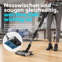 BALTER VERTU X11 PRO Kabelloser Akku Staubsauger Mit Wischfunktion, ALL-IN-ONE Akku- & Handstaubsauger, 350W Hohe Saugleistung, Bis Zu 50 Minuten Laufzeit, Beutellos, FLEX-Gelenk, LED-Düse, Tierhaar Geeignet -Staubsauger Förderung b94d20350d8c73ae98b1ad2c54cbf511