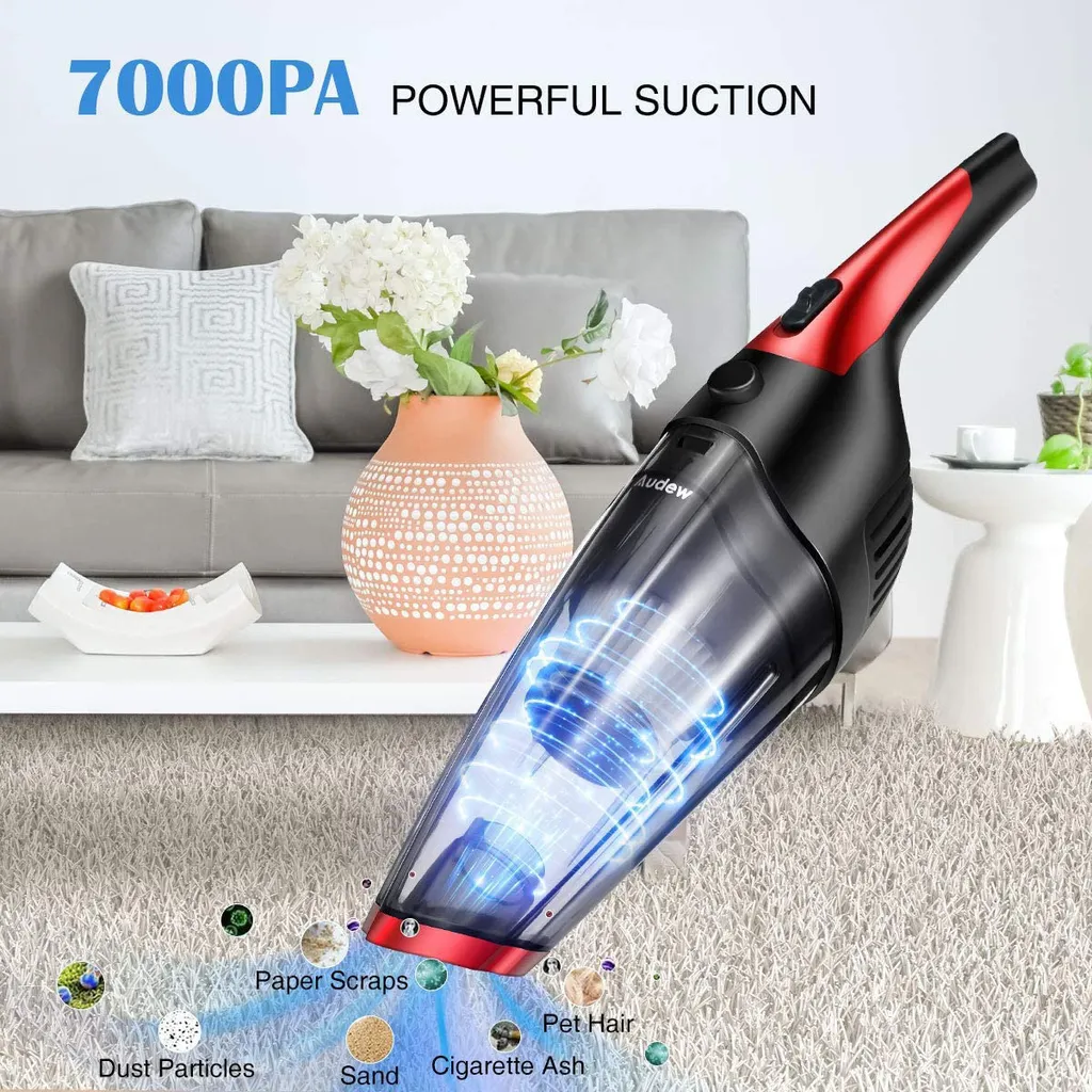 Handstaubsauger, Akku Handstaubsauger 7000PA Beutellos Handsauger Nass/Trocken Akkusauger Schnellaufladung Autostaubsauger Mit 2 Waschbarer Filterr Für Haus & Auto Reinigung 3 Handstaubsauger, Akku Handstaubsauger 7000PA Beutellos Handsauger Nass/Trocken Akkusauger Schnellaufladung Autostaubsauger Mit 2 Waschbarer Filterr Für Haus & Auto Reinigung – Bild 3