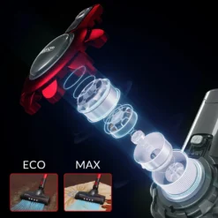 Monzana Akku Staubsauger 4 In 1 Kabelloser Handstaubsauger LED-Elektrobürste Beutellos Leise Starke Saugkraft Bis 40 Min, Farbe:Grau -Staubsauger Förderung bea02702154d5ced82c0d928eb50bf63