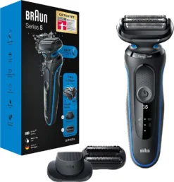 Braun Series 5s Rasierer Herren, Elektrorasierer Mit 3 Flexiblen Klingen, Präzisionstrimmer