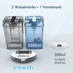 Yeedi Mop Station 2-in-1 Wischroboter, Mopp- Und Saugroboter, Automatisch Waschen Von Mopps, Druckbeaufschlagte Mopps, 2500 Pa, Visuelle Navigation, Teppicherkennung -Staubsauger Förderung c2a6db0349af23a9a04461d731e6aaf2