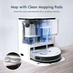Yeedi Mop Station 2-in-1 Wischroboter, Mopp- Und Saugroboter, Automatisch Waschen Von Mopps, Druckbeaufschlagte Mopps, 2500 Pa, Visuelle Navigation, Teppicherkennung -Staubsauger Förderung ca7db09606e8f4fb62f88da73d186db3