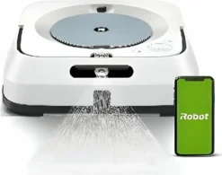 IRobot Braava Jet M6 M6134 Nasswischroboter, Eckig, Weiß/Blau -Staubsauger Förderung cd51bae441144391c24e60490aa0a6e3