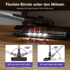 Daynee Akku-Hand-und Stielstaubsauger Akku Staubsauger, Handstaubsauger, Staubsauger Kabellos, Akkusauger, Beutellos, 27KPa Akkustaubsauger, Staubsaug -Staubsauger Förderung cfa6fdd4abb4f2f9396645882ec7ea07