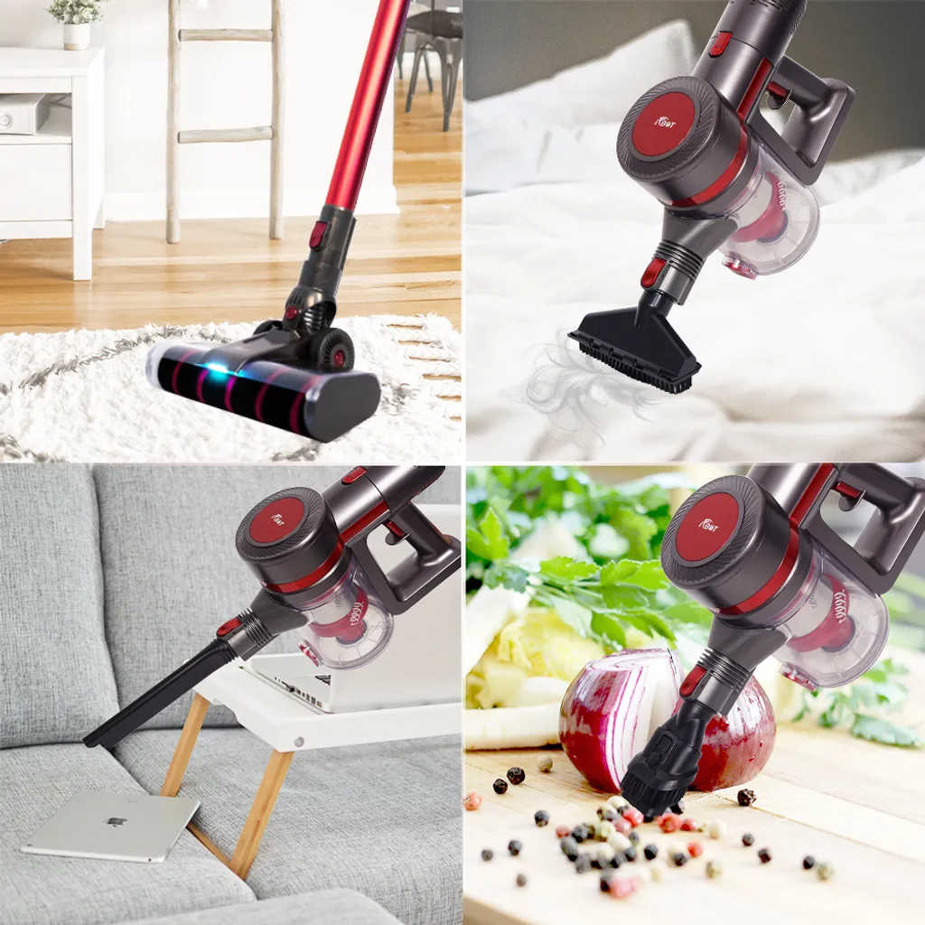 IFBOT 4 In 1 Akku Staubsauger I201 Kabellos Handstaubsauger, Bürstenlos Motor Mit HEPA Filter, 20KPa, 250W, Beutellos, 0,8L, 35min, Touchscreen, LED Elektrobürste, 1,8kg Leicht, 3 Reinigungssprogramme Perfekt Für Hartboden Teppich 6 IFBOT 4 In 1 Akku Staubsauger I201 Kabellos Handstaubsauger, Bürstenlos Motor Mit HEPA Filter, 20KPa, 250W, Beutellos, 0,8L, 35min, Touchscreen, LED Elektrobürste, 1,8kg Leicht, 3 Reinigungssprogramme Perfekt Für Hartboden Teppich – Bild 6