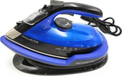 Rowenta DE5010 Dampfbügeleisen Ohne Schnur Mit Ladestation Blau Schwarz -Staubsauger Förderung d650af74e44cd2b69ba7720535c3ae99