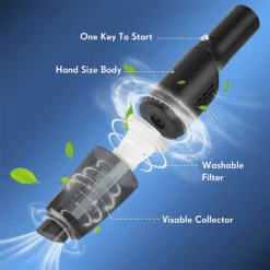 Mini Handstaubsauger Kabellos - Handstaubsauger Wiederaufladbar Tragbar , USB Staubsauger Für Auto, Tastatur, Tierhaare,Black -Staubsauger Förderung d688ed45f64b4b28209d41be30ab1929
