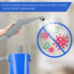 LEBENLANG Dampfreiniger Handgerät Steam Cleaner - 1000W & 300ml Mit 9 Zubehör | Polsterreiniger Gerät | Polster Handdampfreiniger Polstermöbel Fugenreiniger Für Bad Fliesen | Premium Dampf Reiniger… -Staubsauger Förderung df4f31caa7376bc14975b11fb153014c