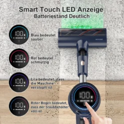 Akku Staubsauger-Staubsauger 30KPA/480W,S7 Staubsauger Kabellos,Starke Saugleistung Bis Zu 65 Min Laufzeit, 7-in-1 Staubsauger Beutellos, Smartes Touch Display, 180 ° Faltbar, 4 Leistungstufe -Staubsauger Förderung e18d5a5f6e15829921553c41c5be6cd2