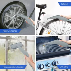 LEBENLANG Dampfreiniger Handgerät Steam Cleaner - 1000W & 300ml Mit 9 Zubehör | Polsterreiniger Gerät | Polster Handdampfreiniger Polstermöbel Fugenreiniger Für Bad Fliesen | Premium Dampf Reiniger… -Staubsauger Förderung e1a406704251510b7762b3bebf672a8d