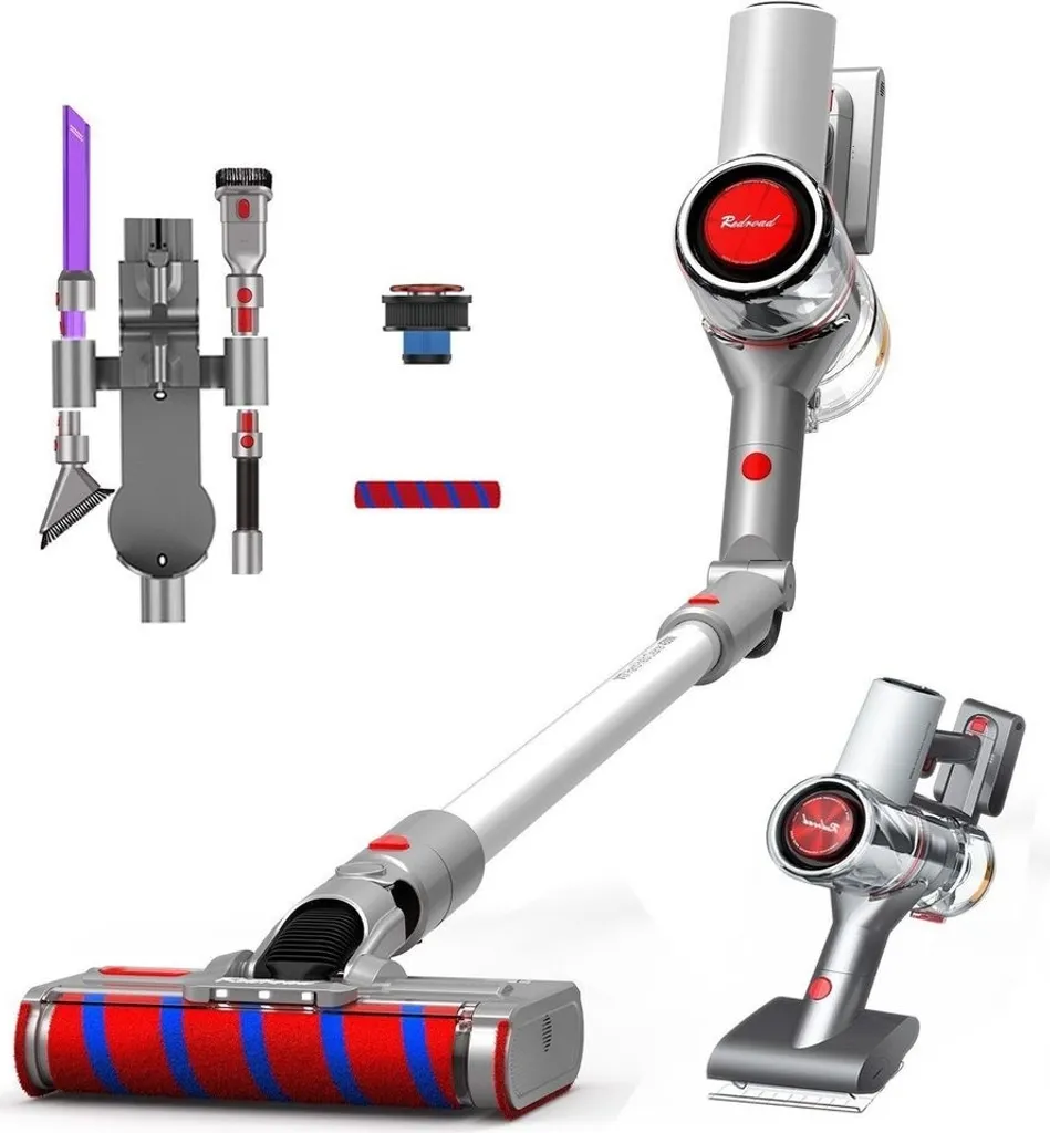 Redroad V17 Silberner Kabelloser Handstaubsauger 1 Redroad V17 Silberner Kabelloser Handstaubsauger