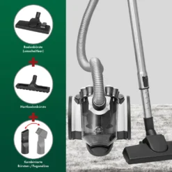ProfiCare® Staubsauger Beutellos Für Parkett, Teppich, Fliesen, 700 Watt Bodenstaubsauger Mit HEPA-Filter, Staubsauger Ohne Beutel Inkl. 3 Bürsten Und 4-fach Mikrofiltersystem, PC-BS 3110 -Staubsauger Förderung e45d75c989a80e5278b47edec9b6a932