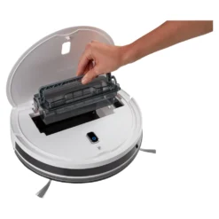 MEDION Saugroboter Mit Wischfunktion Und Systematischer Navigation P20 SW (Modell 2021, 2.000 Pa Saugkraft, Inkl. Fernbedienung, Ladestation, Tierhaar Allergiker Optimiert) -Staubsauger Förderung eed7e58f6781842dd30a33835f583cc4