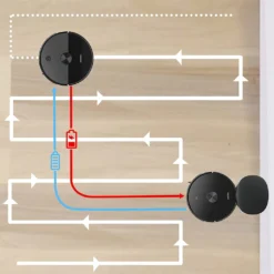 AIRROBO Saugroboter T10+ Saugroboter Mit Wischfunktion WLAN Staubsauger Roboter Mit Automatischer Absaugstation, Laser Navigation, Alexa-App-Steue Rung, 250Min Laufzeit, 2700Pa Saugkraft Für Tierhaare, Mit Beutel, 360° Kollisionsschutz - 23 Sätze Von Sensoren, Fall-Prävention -4 Sätze Von, Nidec Bürstenloser Motor, Niedriger Geräuschpegel - 62 DB (A), Großer Staubsaugerbehälter - 300ml -Staubsauger Förderung f19eb179c5b9ba4543257d21082050f2