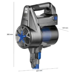 ProfiCare 2in1 Hand-und Bodenstaubsauger PC-BA 3036 A, Leistungsstarker 22,2 V Lithium Ionen Akku, HEPA-Filter, Spezialbürste Für Polster U. Textilien, Inkl. Wandhalterung, Anthrazit-blau -Staubsauger Förderung f226b34ad71071e3d960078ce491e627
