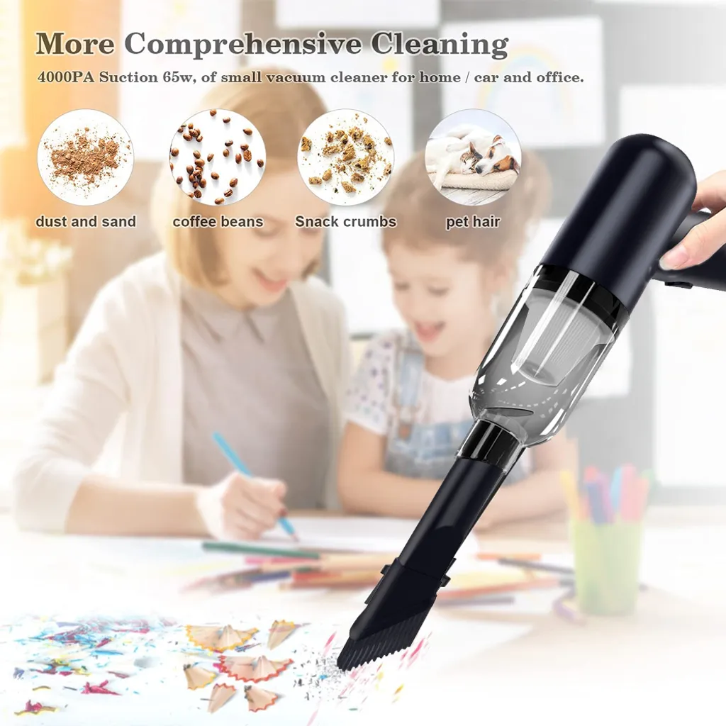 Tastaturreiniger, Mini-Vakuum Für Schreibtisch, Kabelloser Computer-Staubsauger, Wiederaufladbar Für Die Reinigung Von Haaren, Krümeln Für Desktop, Klavier, Autoinnenraum Und Nähmaschine ,Black 5 Tastaturreiniger, Mini-Vakuum Für Schreibtisch, Kabelloser Computer-Staubsauger, Wiederaufladbar Für Die Reinigung Von Haaren, Krümeln Für Desktop, Klavier, Autoinnenraum Und Nähmaschine ,Black – Bild 5