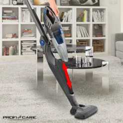 ProfiCare 2 In 1 Hand-und Bodenstaubsauger PC-BS 3035 A, Praktische Ladestation Inkl. Zubehörhalterung, Leistungsstarker 14,8 V Lithium Ionen Akku, Turbo Rotation, HEPA-Filter, Anthrazit-blau -Staubsauger Förderung f81fff55bb90bd8b2c95e6025f609940