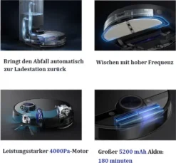 Midea S8+ Saugroboter 5200mAh Bl | 714307 Mit Behälterstation -Staubsauger Förderung fa54d1bcdc75672c0c290a4f56b429d5
