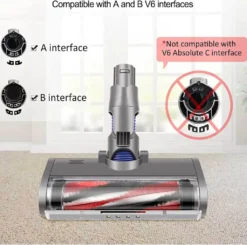 Bodendüse Bürste Für Dyson V6 DC58 DC61 DC62 DC74 Staubsauger Elektrobürste Mit Frontlicht -Staubsauger Förderung ff3444f12e4b46d8ccd956374627efd7